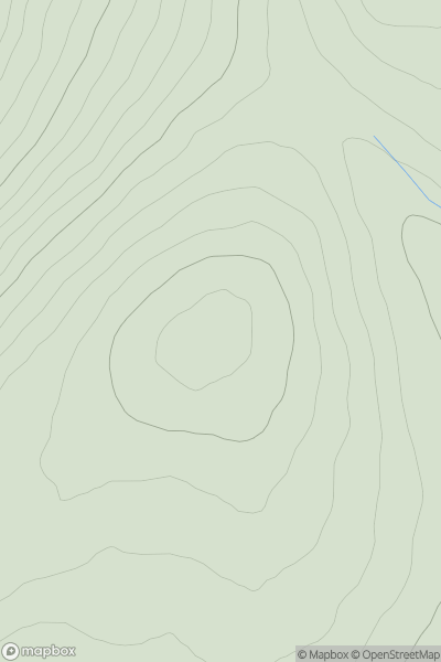 Thumbnail image for Meall Dubh [Glen Tromie to Glen Tilt] showing contour plot for surrounding peak